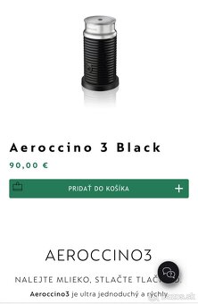 Napenovač - Nespresso Aeroccino 3 Black – nový, nepoužitý - 4