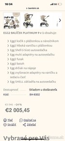 Predám kočík egg2 9v1 feather bez škrabancov ako nový - 4
