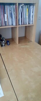 Zostava policový diel KALLAX s pracovným stolom Ikea - 4