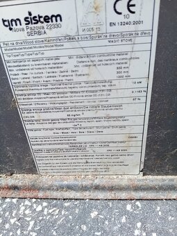 Predám kachle 10kw - 4