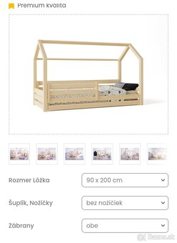 Domčeková posteľ s rozmerom lôžka 90x200 cm Elis design - 4