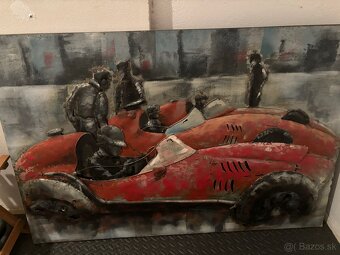 3D kovový obraz Monaco Ferrari 120x80cm - 4