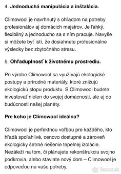 Predám tepelnú izoláciu Climwool 039 - 4