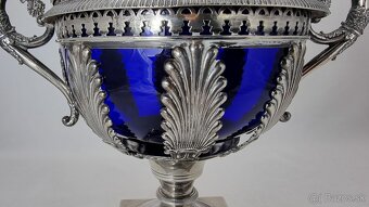 Strieborná empírová cukornička - 376 gramov - 4