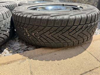 PLECHOVE DISKY 5x100 R15 a ZIMNE PNEU 185/65/15 - 4