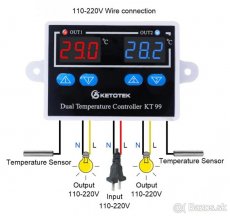 Dvojitý termostat -50 až +120 st. C - 4