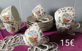 Porcelán šálky + podšálky czechoslovakia - 4