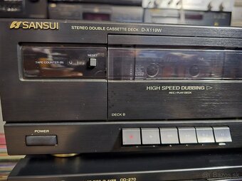 SANSUI RZ-1500 +CD-270 +dvojkazetový deck D-X119W - 4