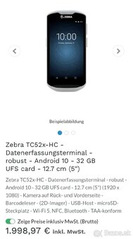 Mobilný telefón+vreckový počítač ZebraTC52x - 4