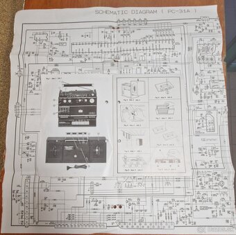 SANYO Prenosné rádio FM STEREO 12v 230v Baterky - 4