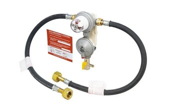 Regulátor tlaku plynu na dve plynové fľaše. NOVÝ + FA - 4