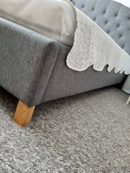 Manželská Posteľ signál Aspen 140x200 šedá - 4