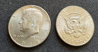 USA Kennedy Half Dollar 1964 strieborna minca - 4