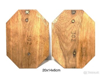 Medené sväté sošky na podstavci - 4