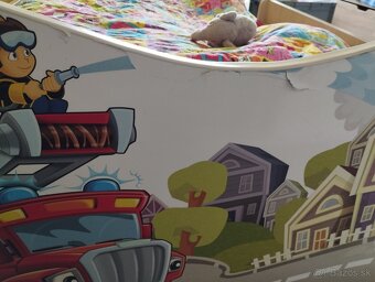 Detská posteľ 90 x 160 pre malého hasiča - 4