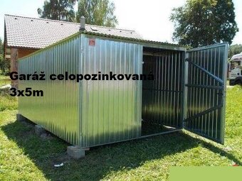 Plechová garáž 3x5m – montáž + dovoz ZDARMA – 650€ s DPH - 4