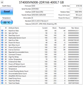 3,5" HDD Seagate IronWolf / Desktop 4TB - 4