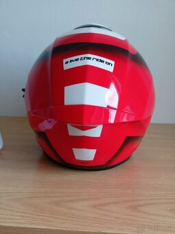 Ixon Vortex 2 kombinéza, prilba airoh st 501 biela červená - 4