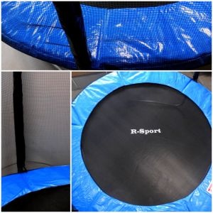 Trampolína do záhrady 183 cm s ochrannou sieťou a rebrík - 4