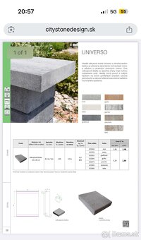 Zákrytové dosky CITY STONE DUVAR UNI Dolomite - 4
