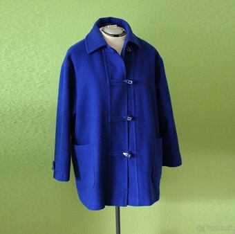 Kráľovsky modrý duffle coat Miss Smith veľ.42 - 4