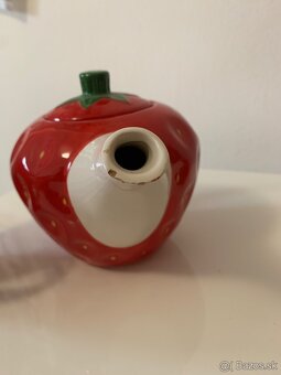 Čajník s pohárom JAHODA súprava / set Vianoce - 4