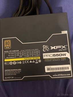 Predám počítačový zdroj XFX Pro 550W a chladič Noctua - 4