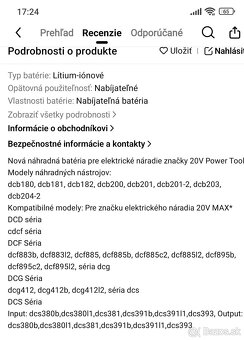 Aku batéria 20V 6,0Ah - 4