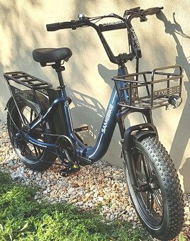 Elektrický skladací e-bicykel FATBIKE 500W motor 36V - 4