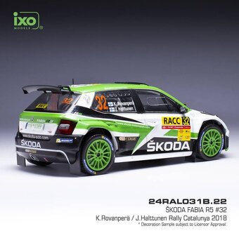 Modely Škoda Fabia R5 1:24 IXO - 4
