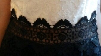 Elegantné Šaty čierno biele - 4