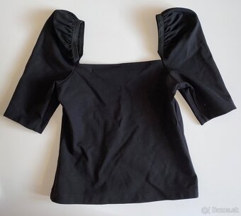 H&M cierny top velkost S - 4