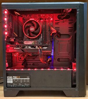 Predám výkonný herný počítač Ryzen 5 5500, RX6650XT - 4