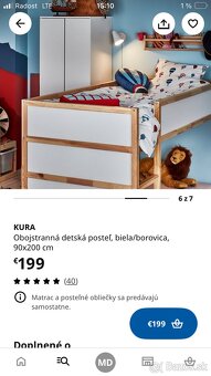 Poschodová posteľ IKEA KURA - 4
