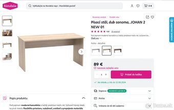 Písací stôl - Super cena - Ako nové - 4