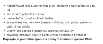 rošt 90 x 200 lamelový - 4