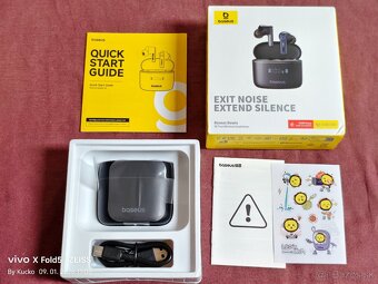 Bluetooth slúchadlá/špunty Baseus Bowie 30, ANC,65h,IPX4,APK - 4