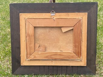 starý obraz -mačka - 4