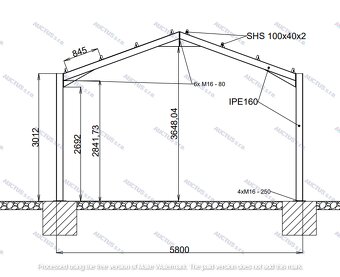 Montovaná Garáž / Hala 6m x 8m x 3m - 4