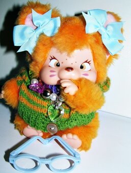 😻RETRO Mončičák monchichi, monchhichi vzácné Nyamy kotě - 4