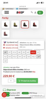 dámske trekingové turistické topánky kožené znacka BOSP - 4