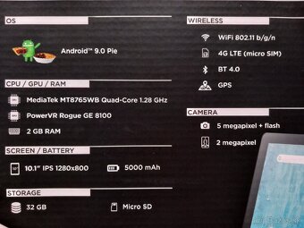 Predám tablet Umax  10,1" 4G LTE. - 4