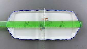 Podnos porcelánový s motívom husí, modrá linka - 4