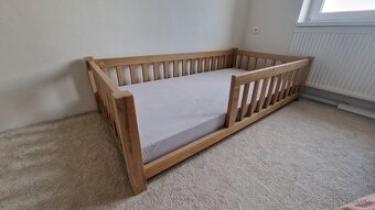 Dubová detská posteľ / postieľka - 4