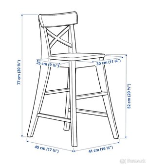 Detska vysoka stolicka Ikea INGOLF - 4