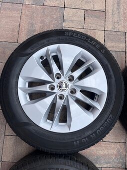 Orig.hliníkové disky Škoda R16 5x112 - 4