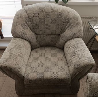 Rozkladacia sedacia súprava s 2 kreslami - 4