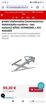 Sťahovačka okná Suzuki SX4 / Sedici (predná) - 4