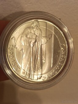 Strieborná minca Ján Amos Komenský 1992 500KČS - 4