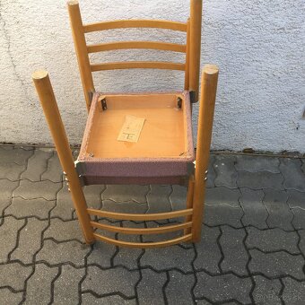 Retro stolicka Miroslav Navratil 4 ks Vintage - 4